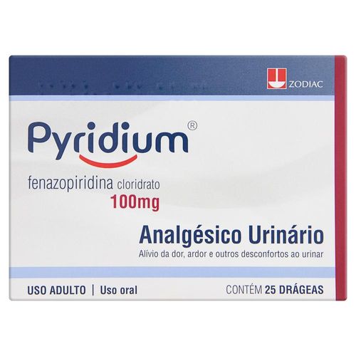 Pyridium 100mg com 25 Drágeas