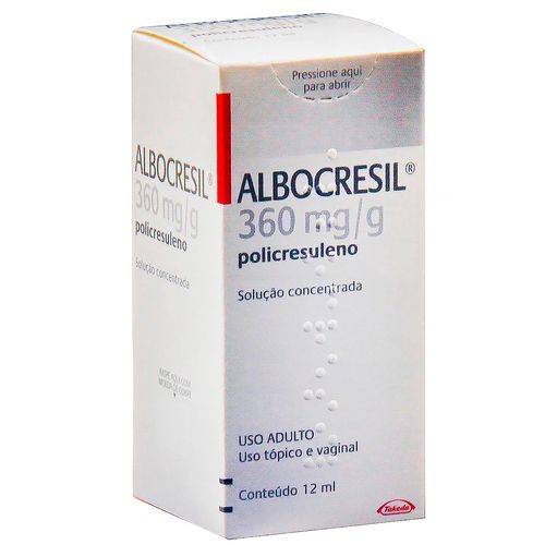 Albocresil 360mg/g Solução Concentrada de Uso Ginecológico Frasco 12ml