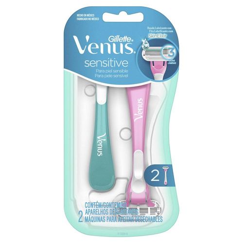 Aparelho de Depilar Gillette Venus Sensitive com 2 Unidades