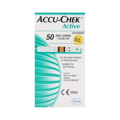 Tiras Glicose Accu-chek Active com 50 Unidades