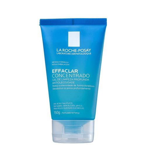 Gel de Limpeza Facial La Roche-Posay Effaclar Concentrado para Peles Oleosas ou Acneicas 150g