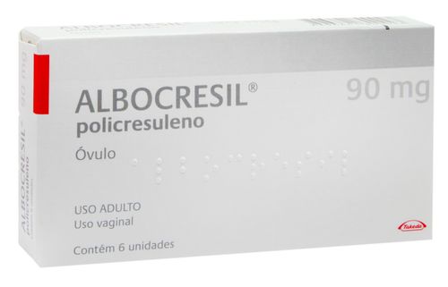 Albocresil 90mg/g com 6 Óvulos Ginecológicos