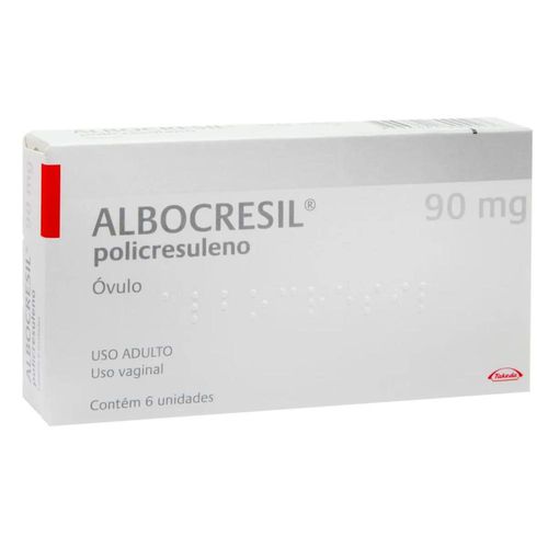 Albocresil 90mg Uso Vaginal com 6 Óvulos