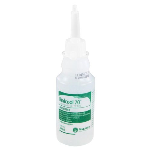 Álcool 70% Riálcool Antisséptico RioQuímica 100ml