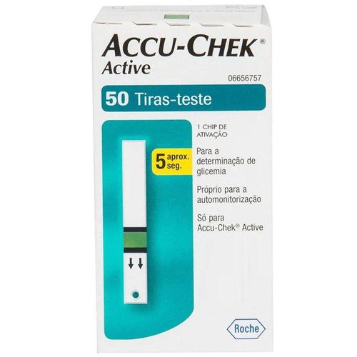 Tiras Reativas Accu-Chek com 50 Tiras