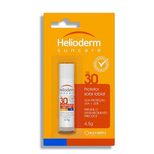 Protetor Solar Labial Suncare FPS 30 Alta Proteção Helioderm 4,5g