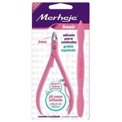 Kit Merheje Basic Mesclado com 1 Alicate para Cutícula + 1 Espátula