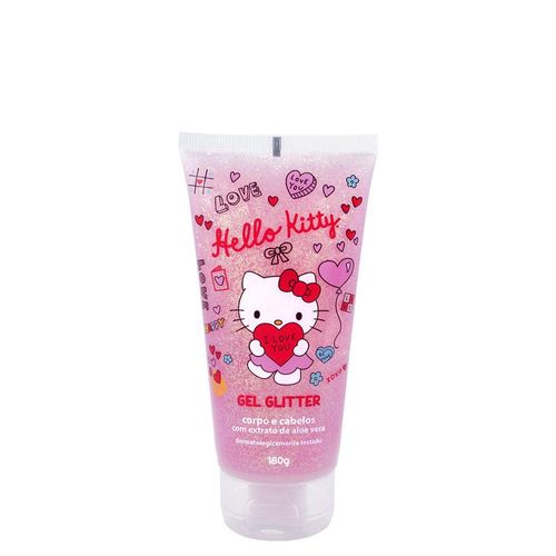 Gel Glitter para Corpo e Cabelos Hello Kitty Betulla 180g