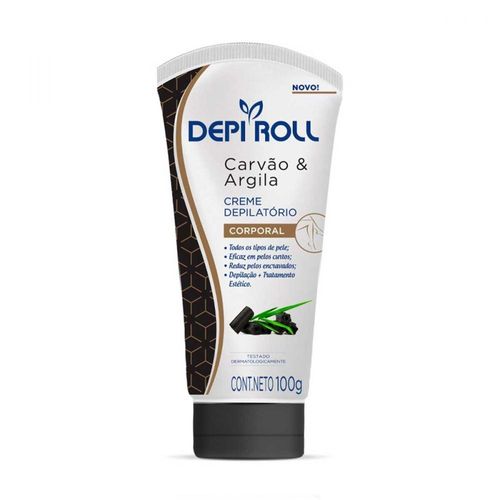 Creme Depilatório Corporal Depi Roll Carvão & Argila 100g