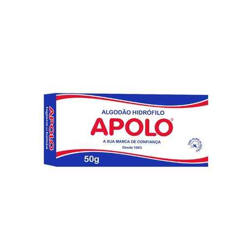 Algodão Hidrófilo Apolo Caixa 50g