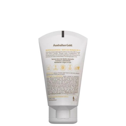 Australian Gold Gel Creme Protetor Solar Facial FPS 70 50g