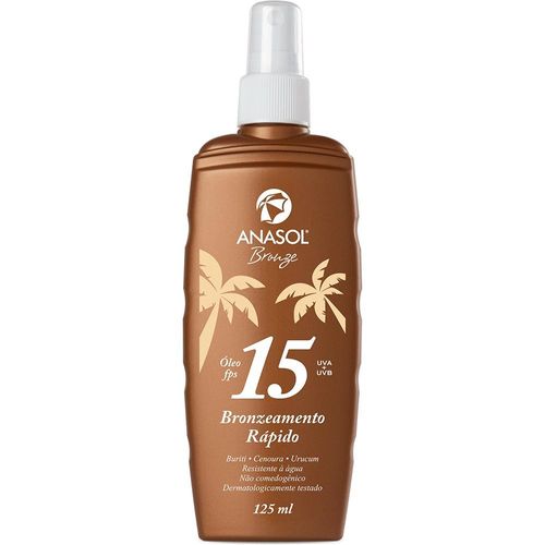 Óleo Bronzeador Anasol FPS 15 Spray 125ml