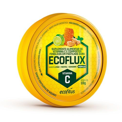 Ecoflux Pastilhas Sabor Limão 33g