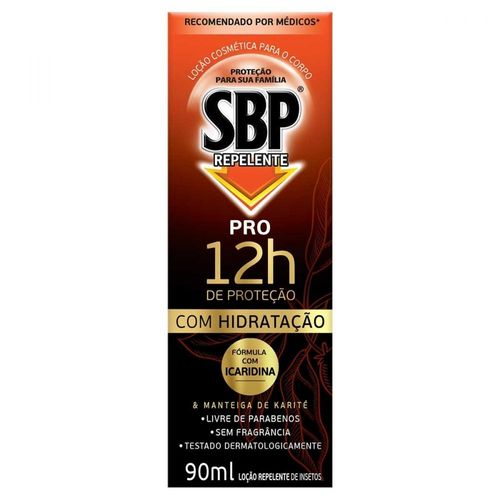 Loção Repelente de Insetos SBP Pro 12H com Icaridina 90ml