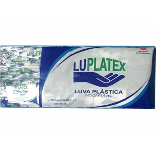 Luvas Descartáveis Estéreis Luplatex com 100 Unidades