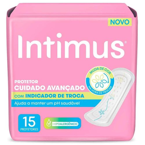 Protetor Diário Intimus com Indicador de Troca com 15 Unidades