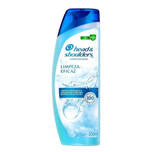 Shampoo Anticaspa Head & Shoulders Men Limpeza Eficaz 200ml