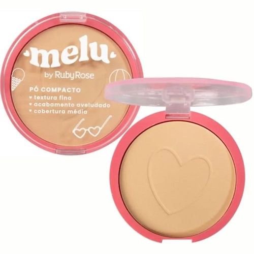 Pó Facial Compacto Rubyrose Melu Mc50 com 1 Unidade