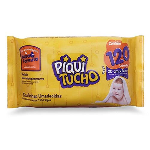 Toalha Umedecida Piquitucho Premium com 120 Unidades