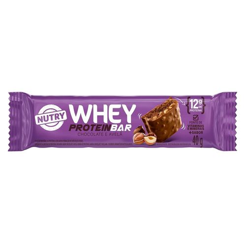 Barra de Proteína Nutry Whey Avelã e Chocolate 40g