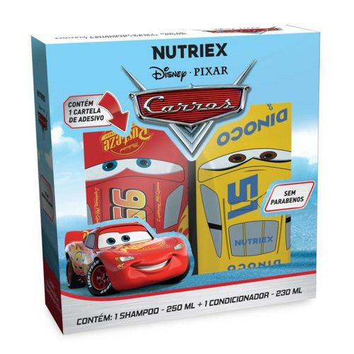 Kit Nutriex Disney Carros Infantil Shampoo 250ml + Condicionador 230ml