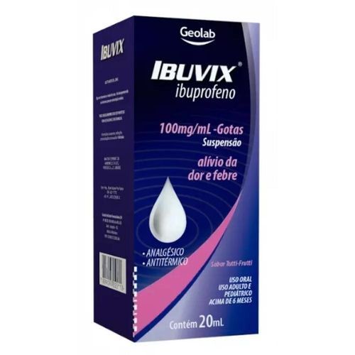 Ibuvix 100mg/ml Suspensão de Uso Oral 20ml