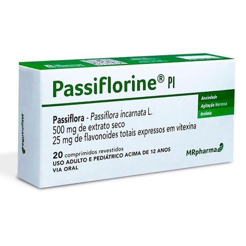 Passiflorine PI 500mg com 20 Comprimidos