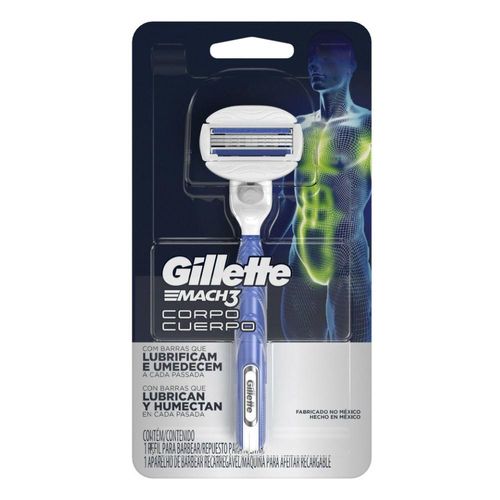 Aparelho de Depilação Gillette Mach 3 Corpo com 1 Unidade