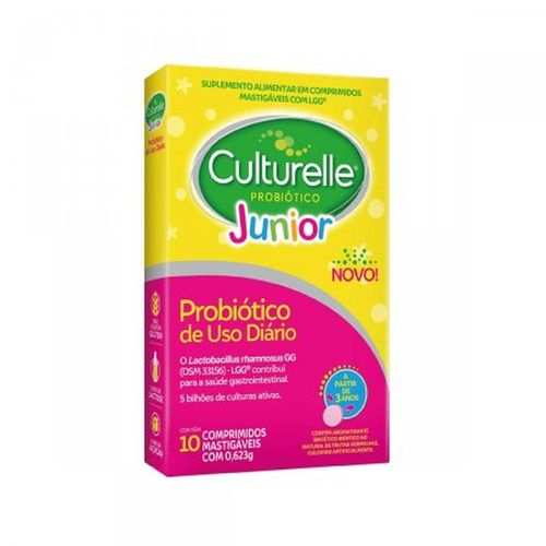 Culturelle Probiótico Júnior com 10 Comprimidos Mastigáveis