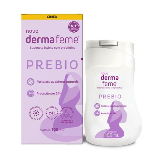 Sabonete Líquido Íntimo Dermafeme Prebio 100ml