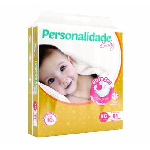 Fralda Personalidade Ultra Sec Hiper XG com 64 Unidades