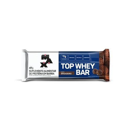 Barra de Proteína Top Whey Bar Max Titanium Brigadeiro 41G