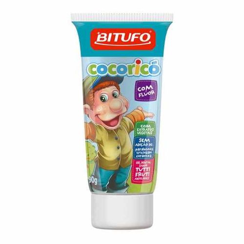 Creme Dental Infantil Cocoricó Tutti-Frutti Bitufo 90g