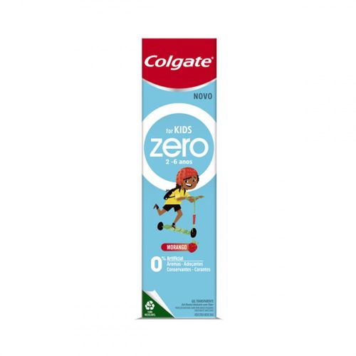 Gel Dental Colgate Zero Kids Sabor Morango 70g