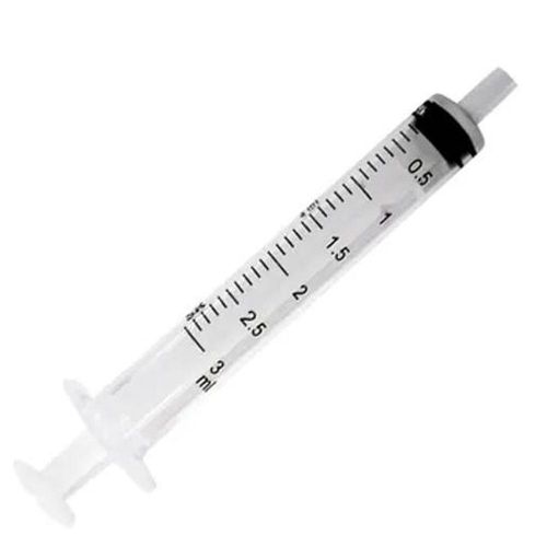 Seringa Luer Slip Capacidade 3ml Descartável sem Agulha com 50 Unidades