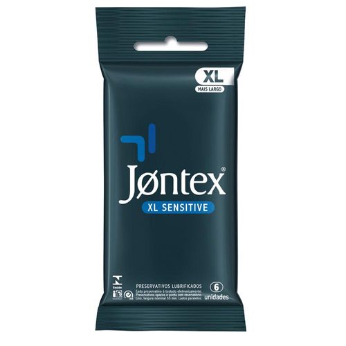 Preservativo Jontex XL Sensation Texturizado com 6 Unidades