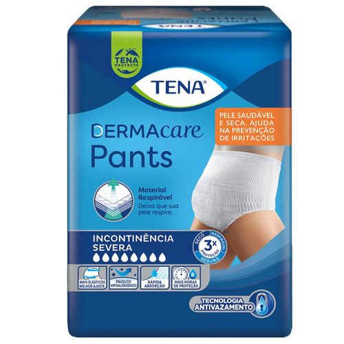 Fraldas Geriátricas Tena Pants DermaCare Tamanho G/EG com 8 Unidades