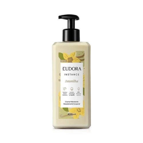 Creme Hidratante Desodorante Corporal Eudora Instance Baunilha 400ml