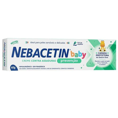 Creme Preventivo de Assaduras Nebacetin Baby 60g