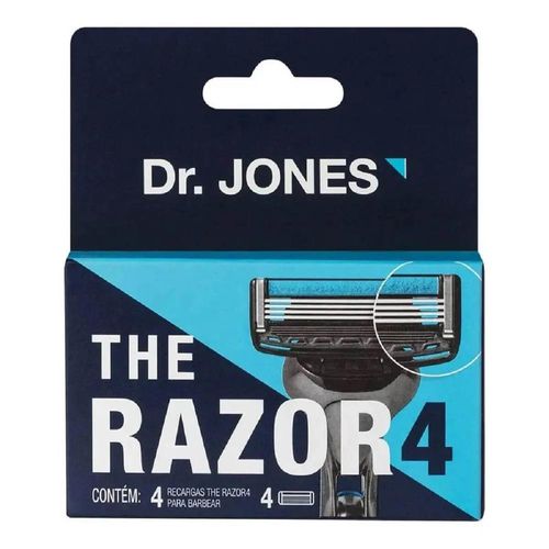 Carga para Barbeador Dr. Jones The Razor4 com 4 Unidades