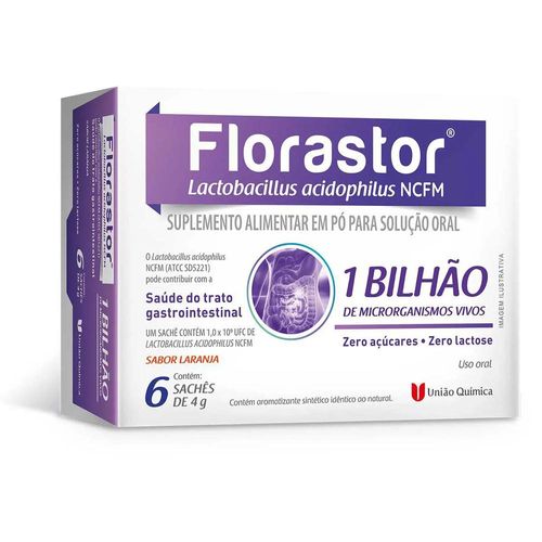 Florastor 1 Bilhão com 6 Sachês com 4g