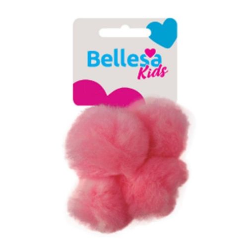 Elásticos para Cabelos Pom Pom Bellesa Kids com 2 Unidades