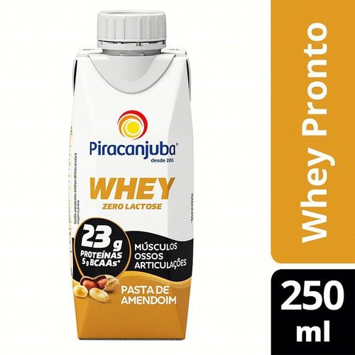 Piracanjuba Líquido Whey Zero Lactose Pasta de Amendoim