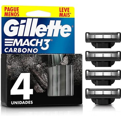 Carga para Aparelho de Barbear Gillette Mach3 Carbono