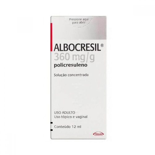 Albocresil 360mg/g Solução de Uso Bucal Dermatológico ou Vaginal Frasco