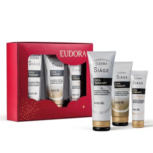 Kit Eudora Siàge Cica-Therapy com Shampoo + Condicionador + Leave-In