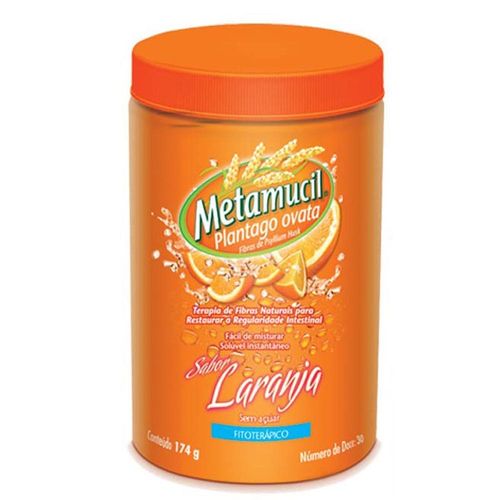 Metamucil 0,492G/g Solução de Uso Oral Pó Sabor Laranja Frasco