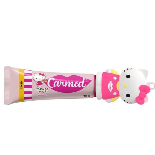 Hidratante Labial Carmed Hello Kitty Torta de Maçã com Cor com Case