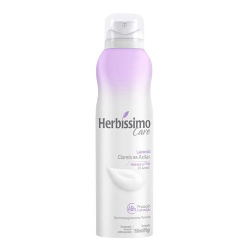 Desodorante Aerossol Antitranspirante Herbissimo Care Lavanda