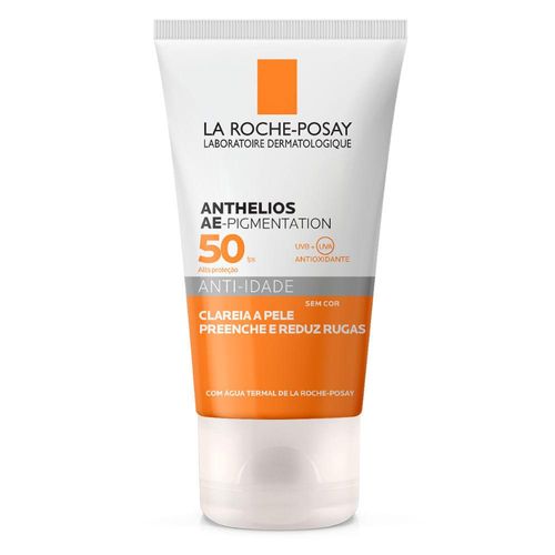 Protetor Solar Facial FPS 50 La Roche-Posay Anthelios AE-Pigmentation Anti-idade Sem Cor 40g